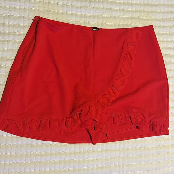 SHEIN Dresses & Skirts - SHEIN Red Skort Brand new!